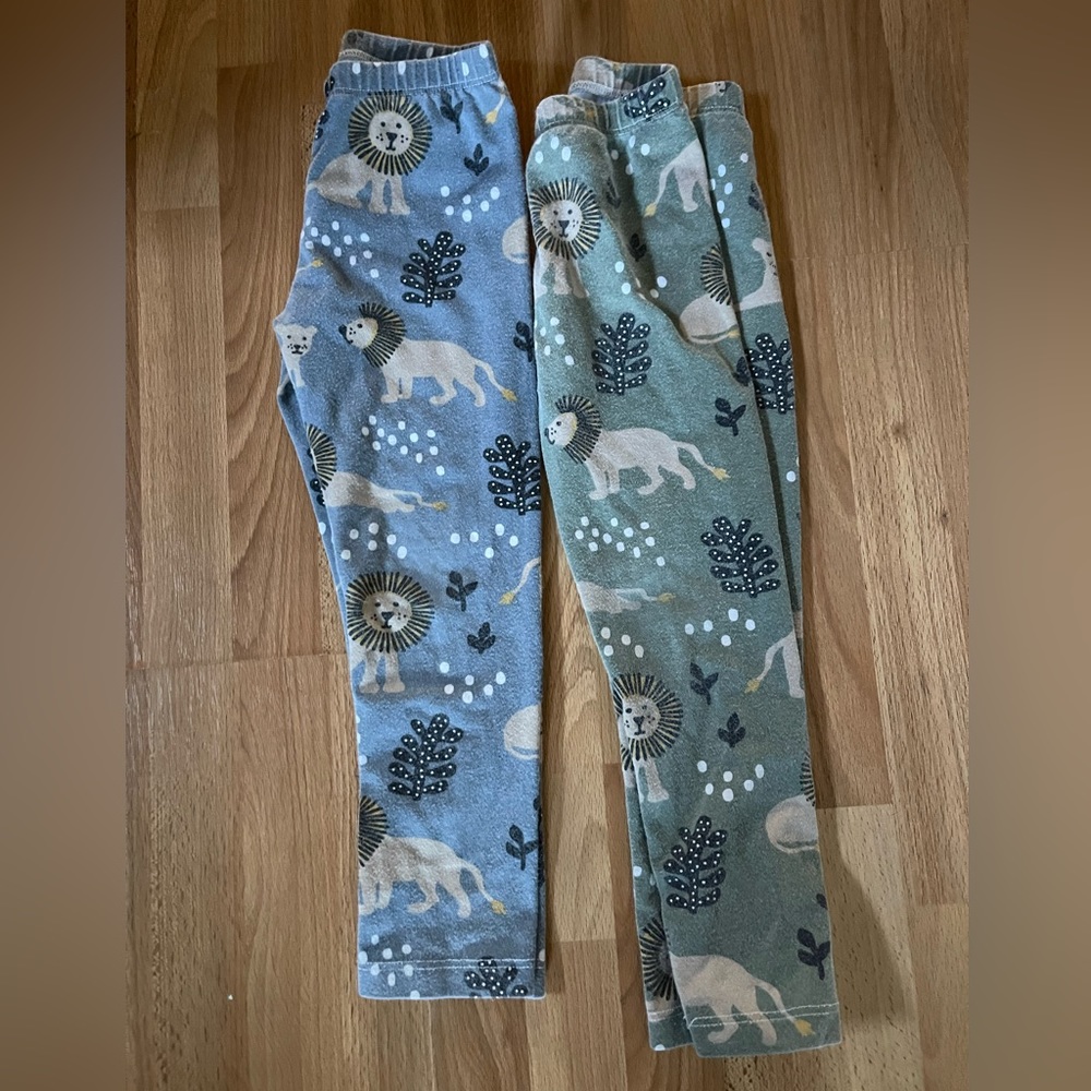 Winter Water Factory leggings - 4T (two pairs)
